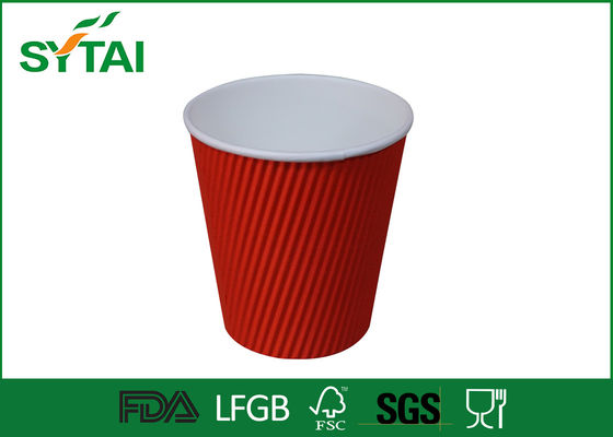 中国 液体の補強のさざ波の紙コップ、使い捨て可能な 12oz コーヒー紙コップ サプライヤー