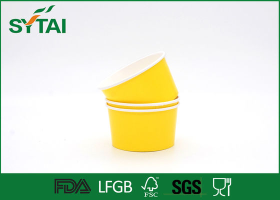 中国 印刷される簡単なカスタマイズされた黄色いペーパー アイス クリームは使い捨て可能なロゴ ボーリングをします サプライヤー