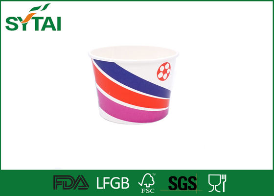 中国 32OZ多彩なペーパー アイス クリームは二重PEによってCongratuationの塗られる使用をすくいます サプライヤー