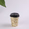 小さな7.5オンス黒蓋シングルウォールペーパーカップ、ふたで使い捨てコーヒーカップ サプライヤー