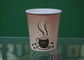 顧客用使い捨て可能な安全さざ波/倍の壁紙のコーヒー カップ サプライヤー