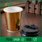 熱い飲み物、熱いコーヒー紙コップの金/スライバ色のための注文の使い捨て可能なコップ サプライヤー