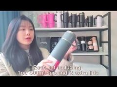 2杯のサーモ旅行カップ