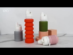 食品品種 PP シリコン 水瓶 折りたたみ 350ml 550ml 750ml